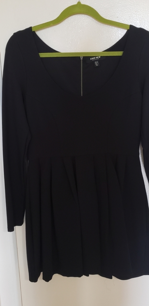 Evernew long-sleeved little black dress.